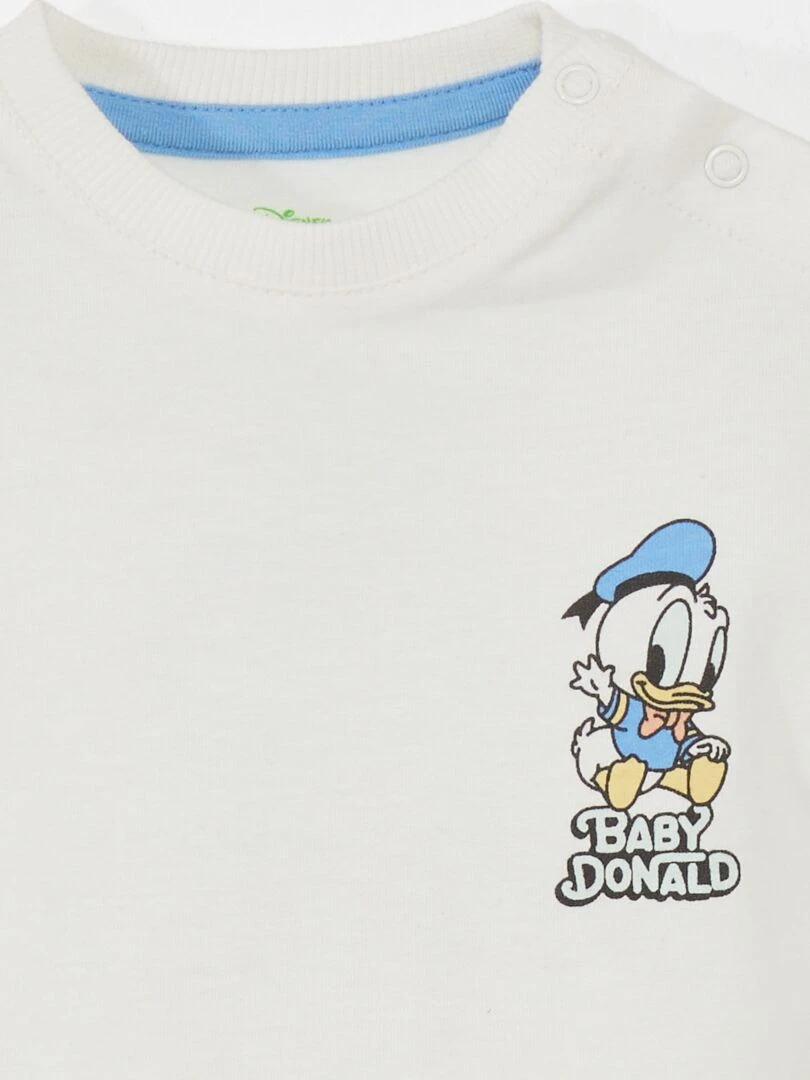 T shirt imprimé 'Donald'   Blanc