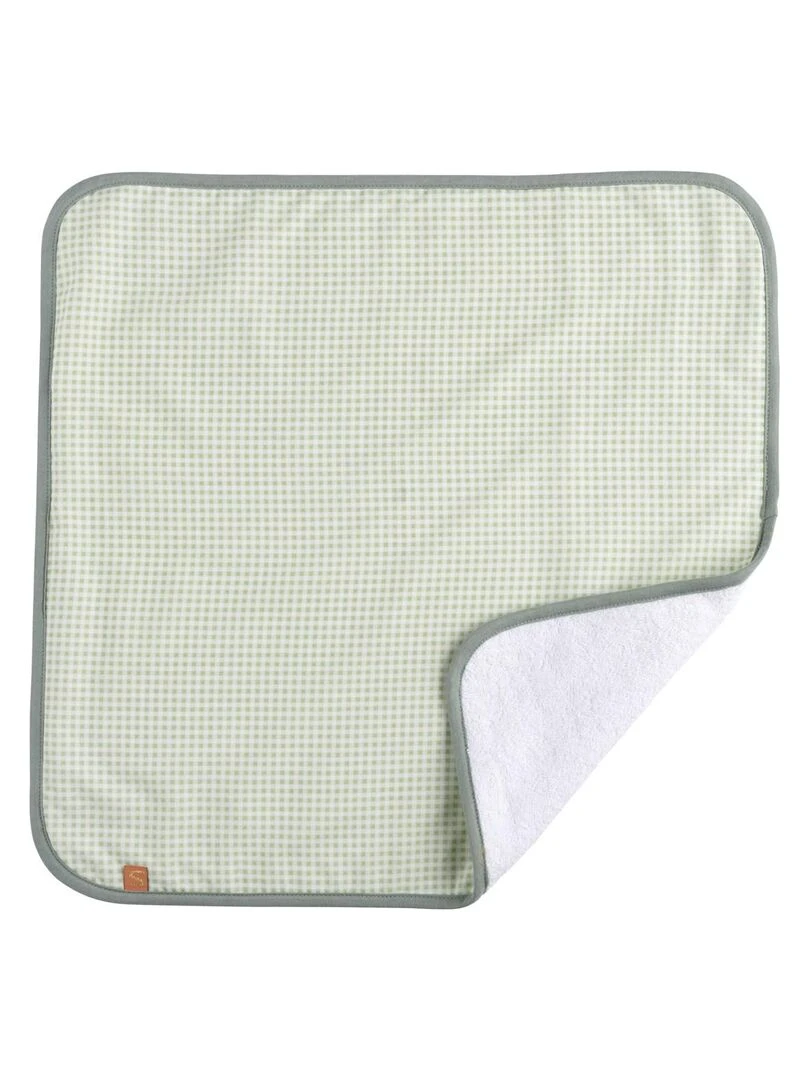 Matelas à langer et serviette en coton   SAUTHON   Vert tilleul