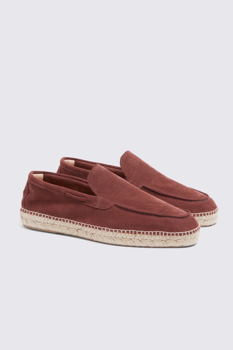 Rust Suede Espadrille