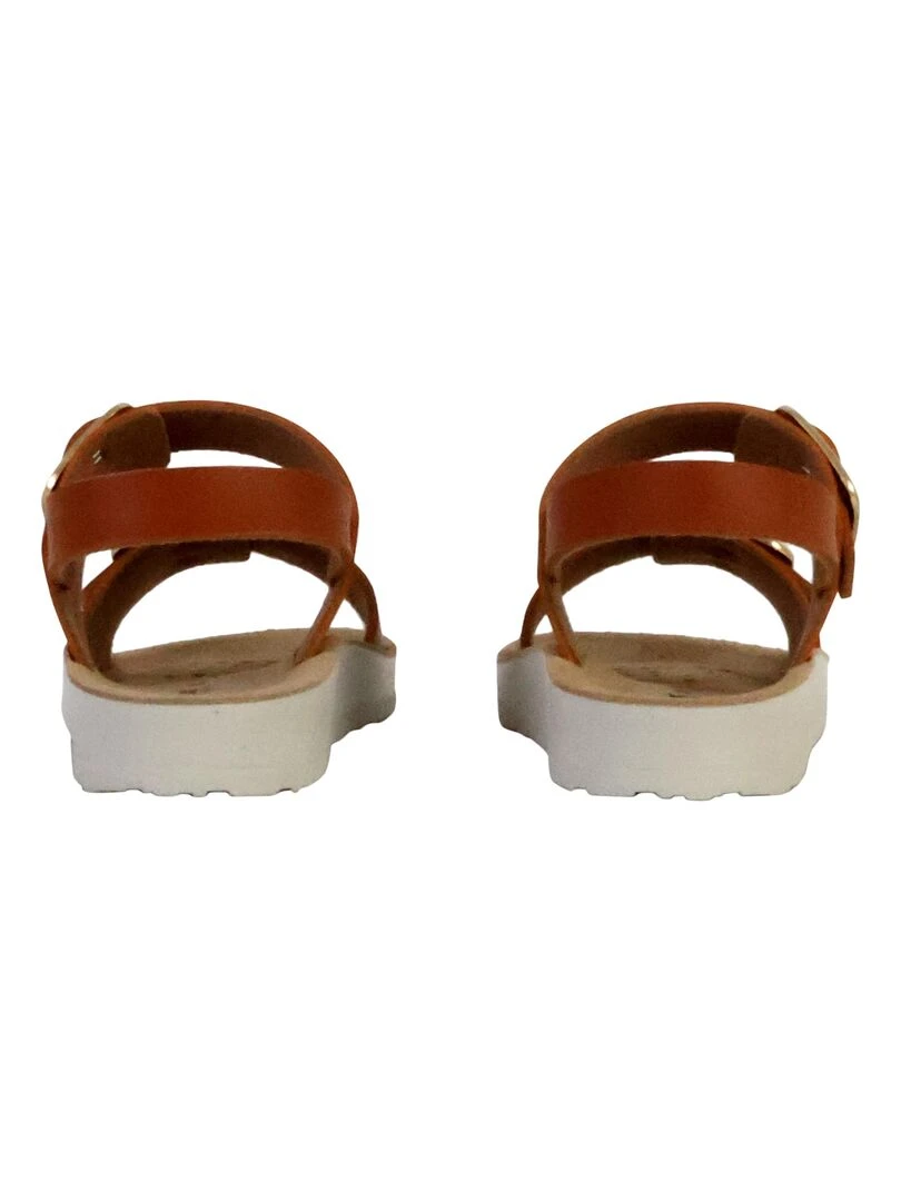 Sandales Cuir Enfant Geox Costarei   Beige