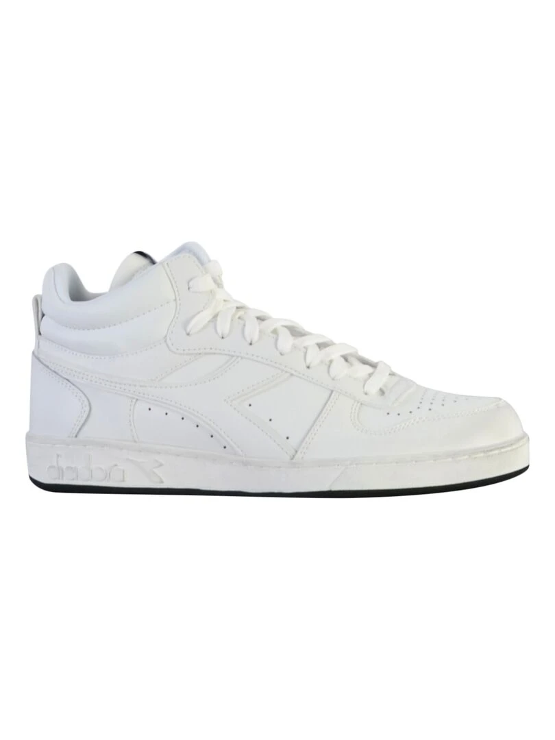 Basket Montante Cuir Diadora Magic Demi Icona Blanc