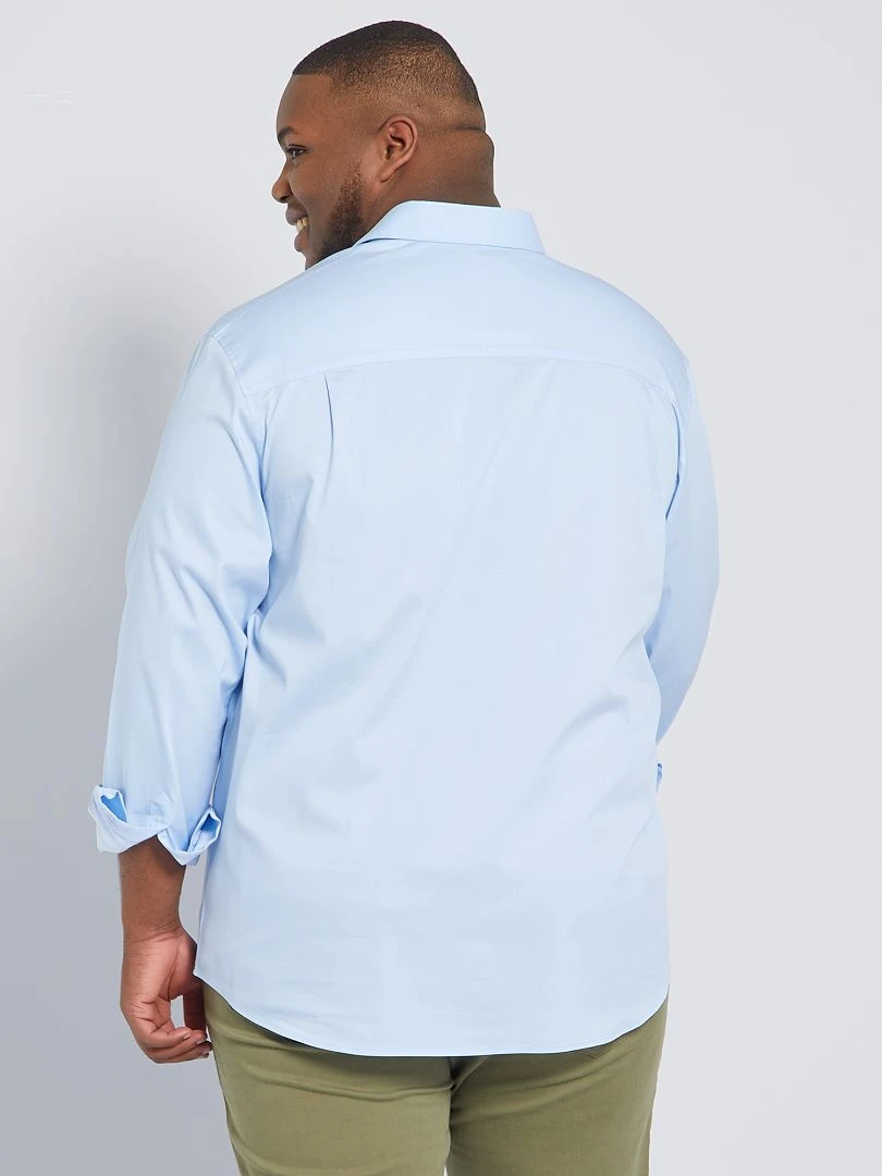 Chemise droite et stretch   Bleu ciel