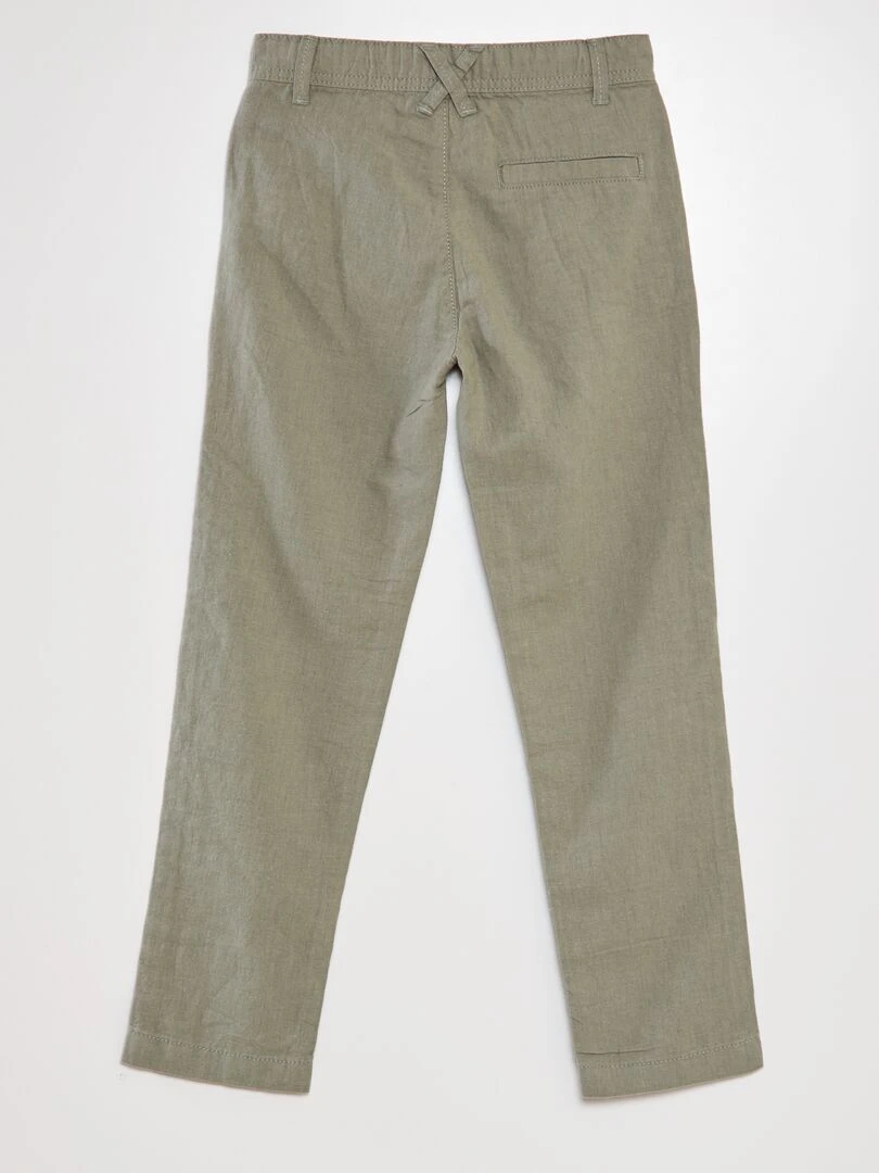 Pantalon chino léger Vert