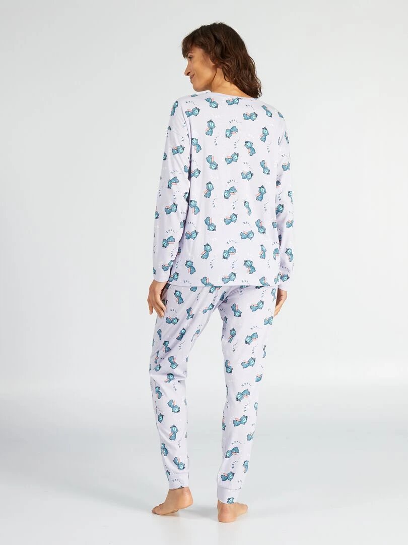 Motif 'Stitch' all over Violet