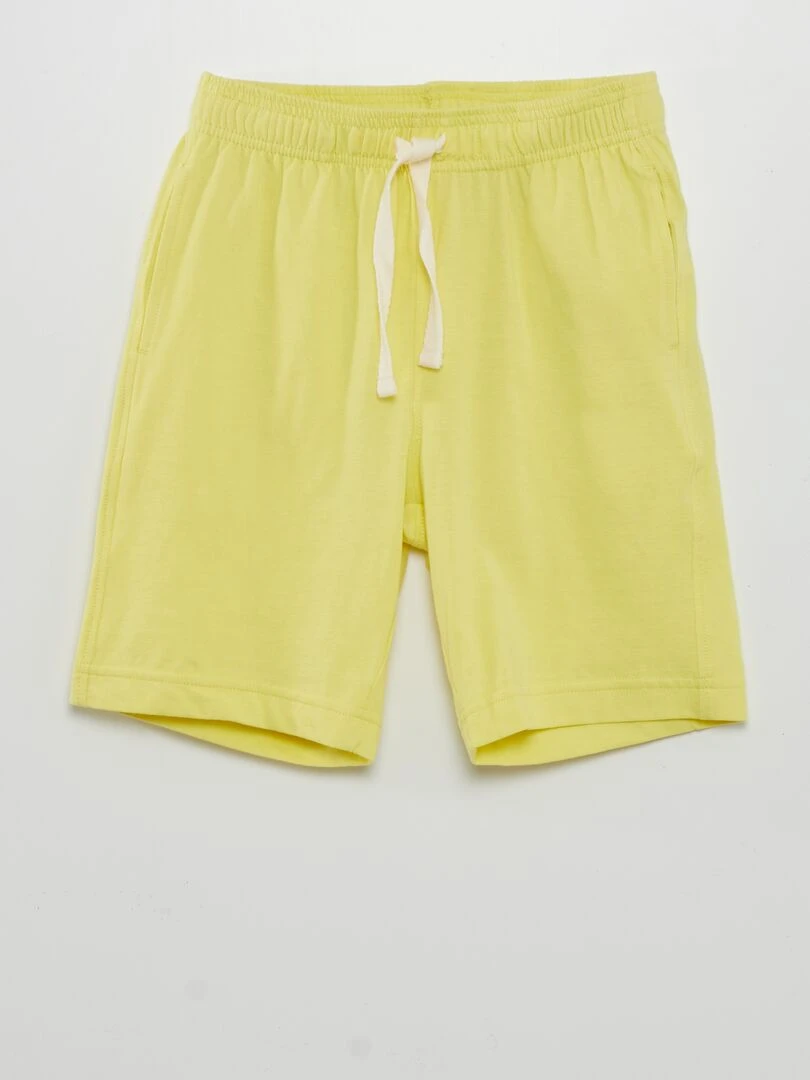 Lot de 2 shorts unis   Jaune