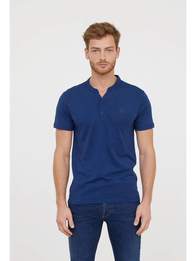 Lee Cooper T Shirt manches courtes coton regular ASILO Bleu marine