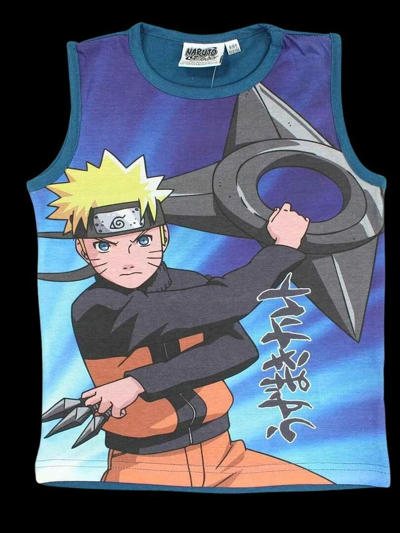 Disney Ensemble T shirt short garçon Imprimé Naruto Bleu marine