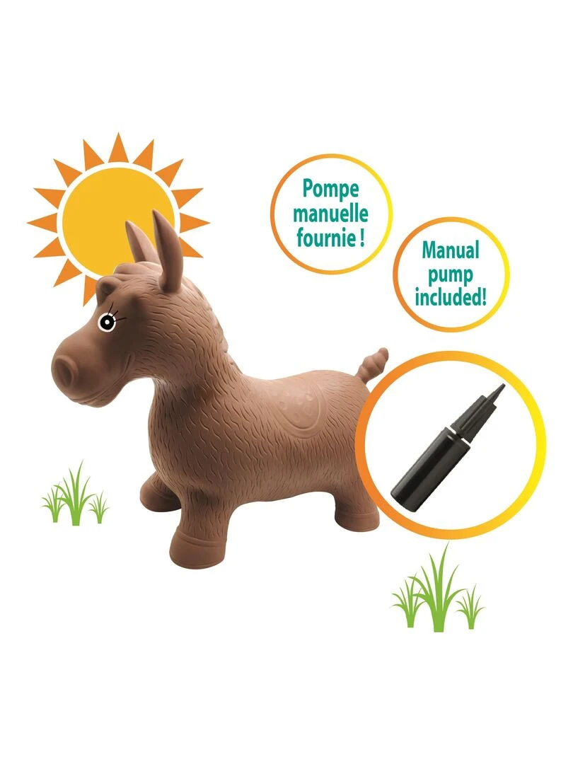 Cheval Sauteur Gonflable En Peluche   N/A