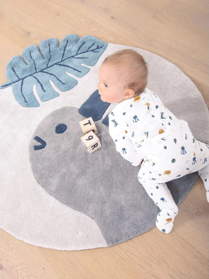 Tapis Coton Rhino par Lilipinso   Lilipinso   Gris