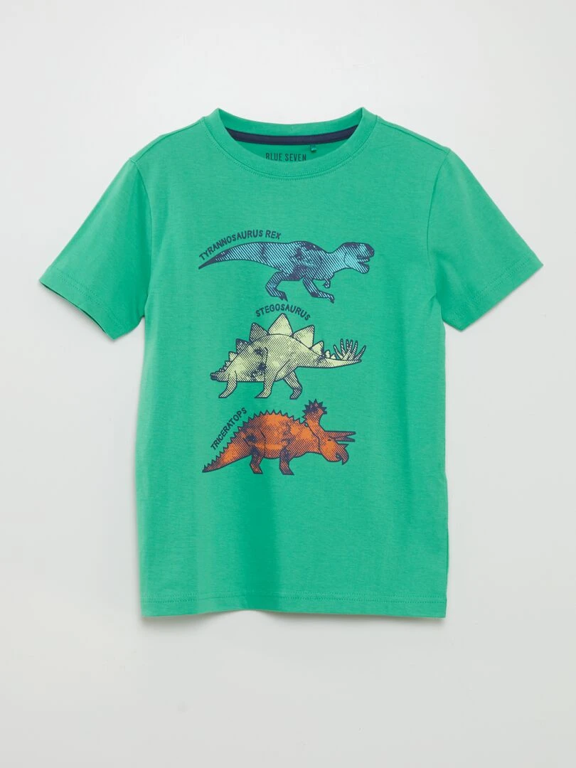 Ensemble pyjama court 'Dinosaures'   2 pièces   Vert