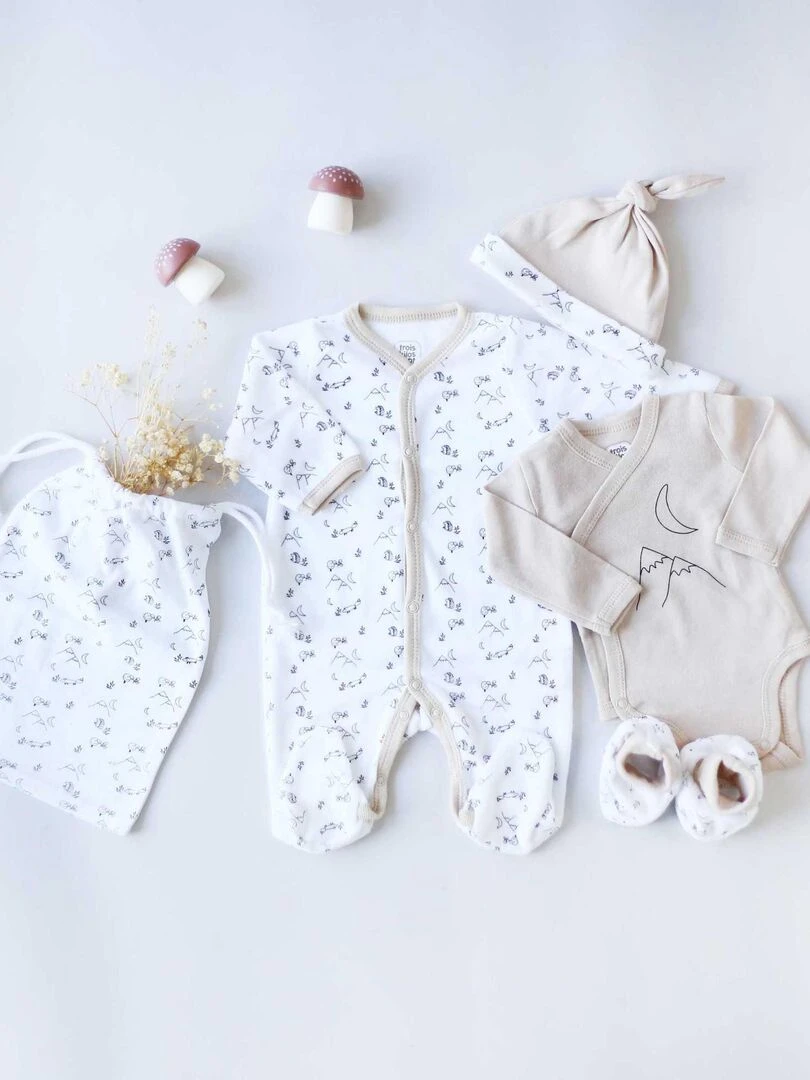 Trousseau naissance Blanc