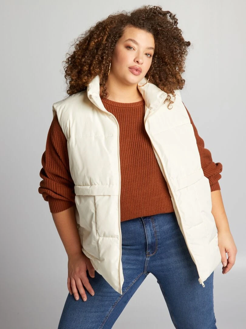 Doudoune sans manches BEIGE