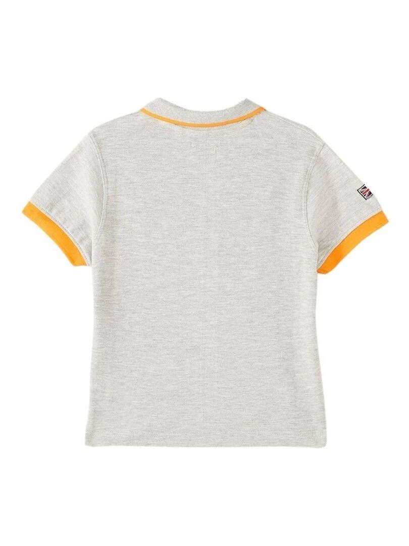 Lee Cooper Polo garçon imprimé logo en coton Gris