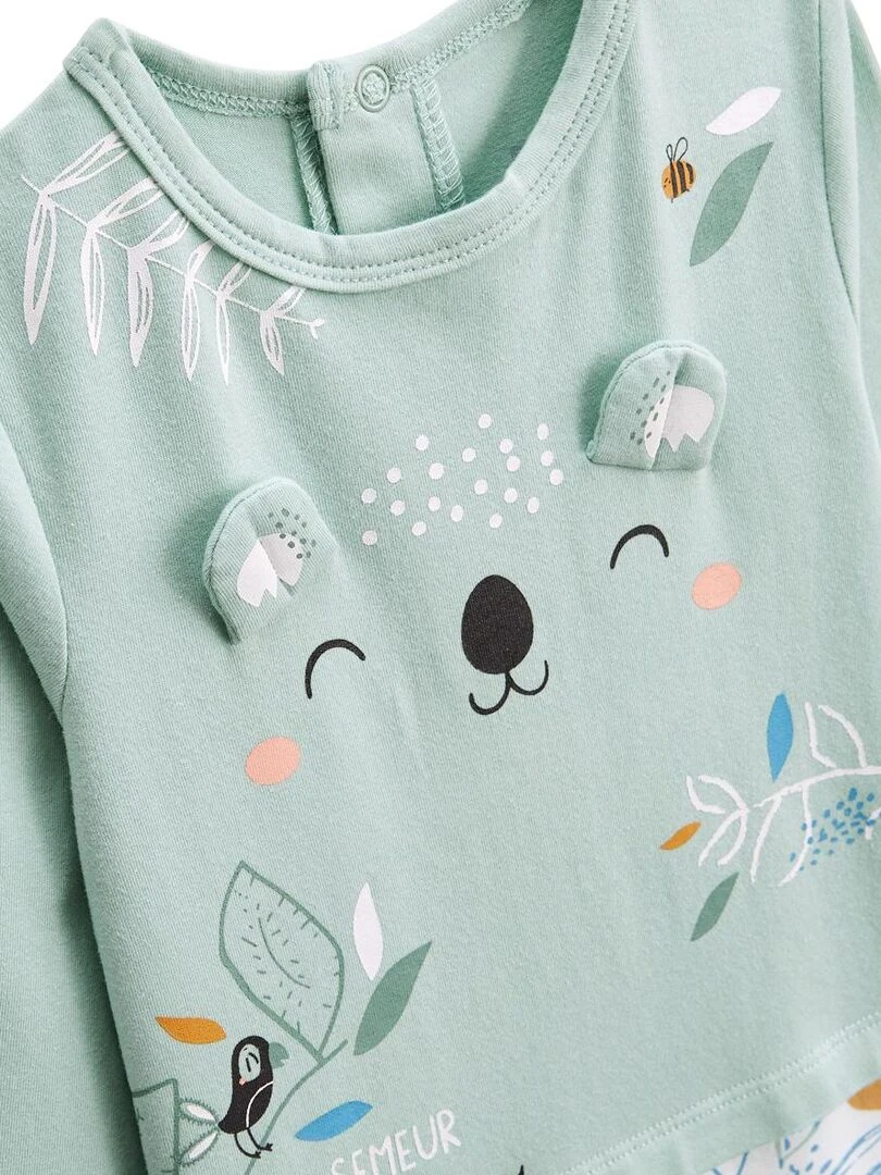 Pyjama bébé Garden Party   Vert