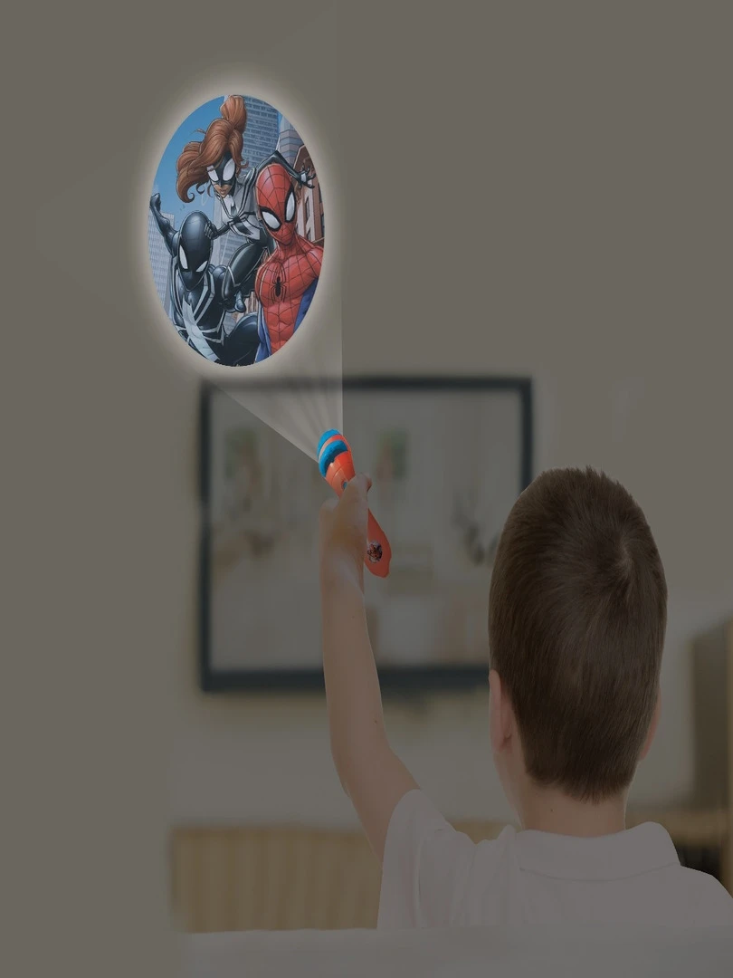Projecteur À Histoires Et Lampe Torche Spiderman   Transparent