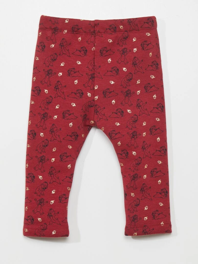 Legging épais 'Disney' 'Tic&Tac'   rouge