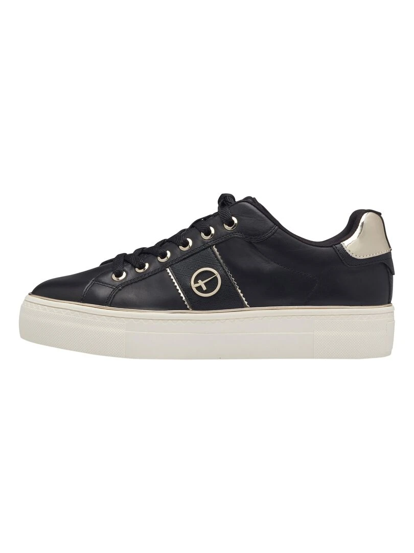 Basket Cuir Tamaris Noir