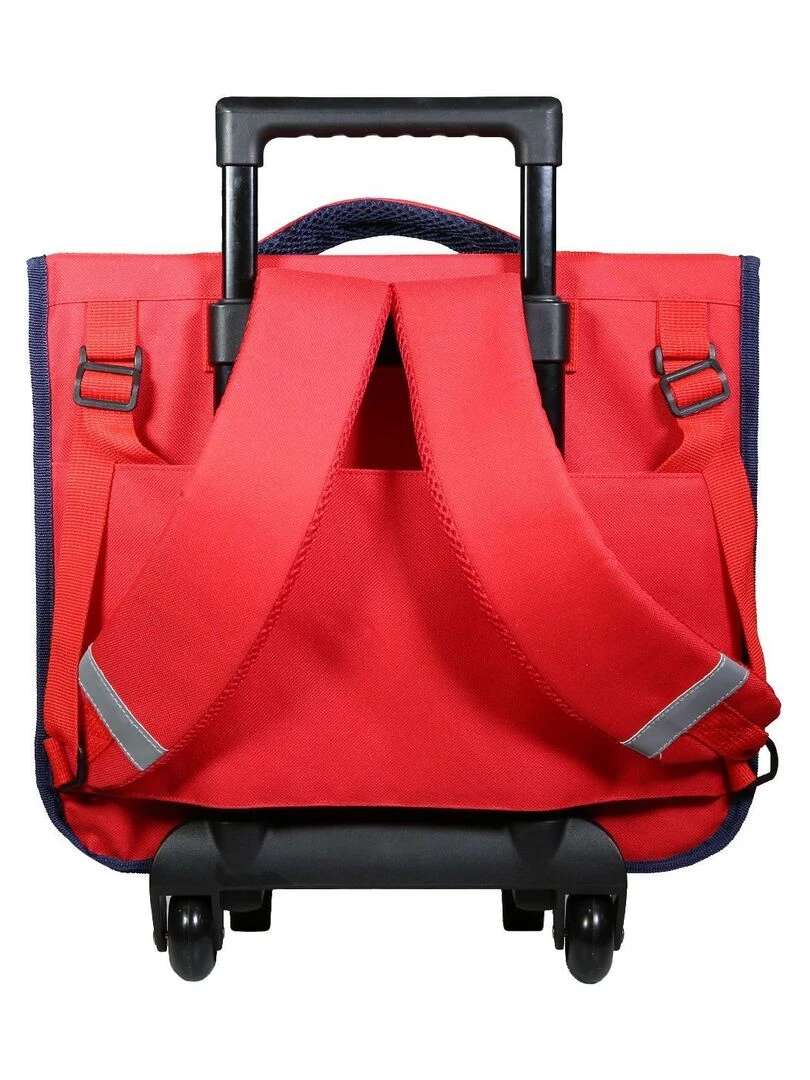 BAGTROTTER Cartable à roulettes 38 cm Ligue 1 Uber Eats Football Gris   Gris