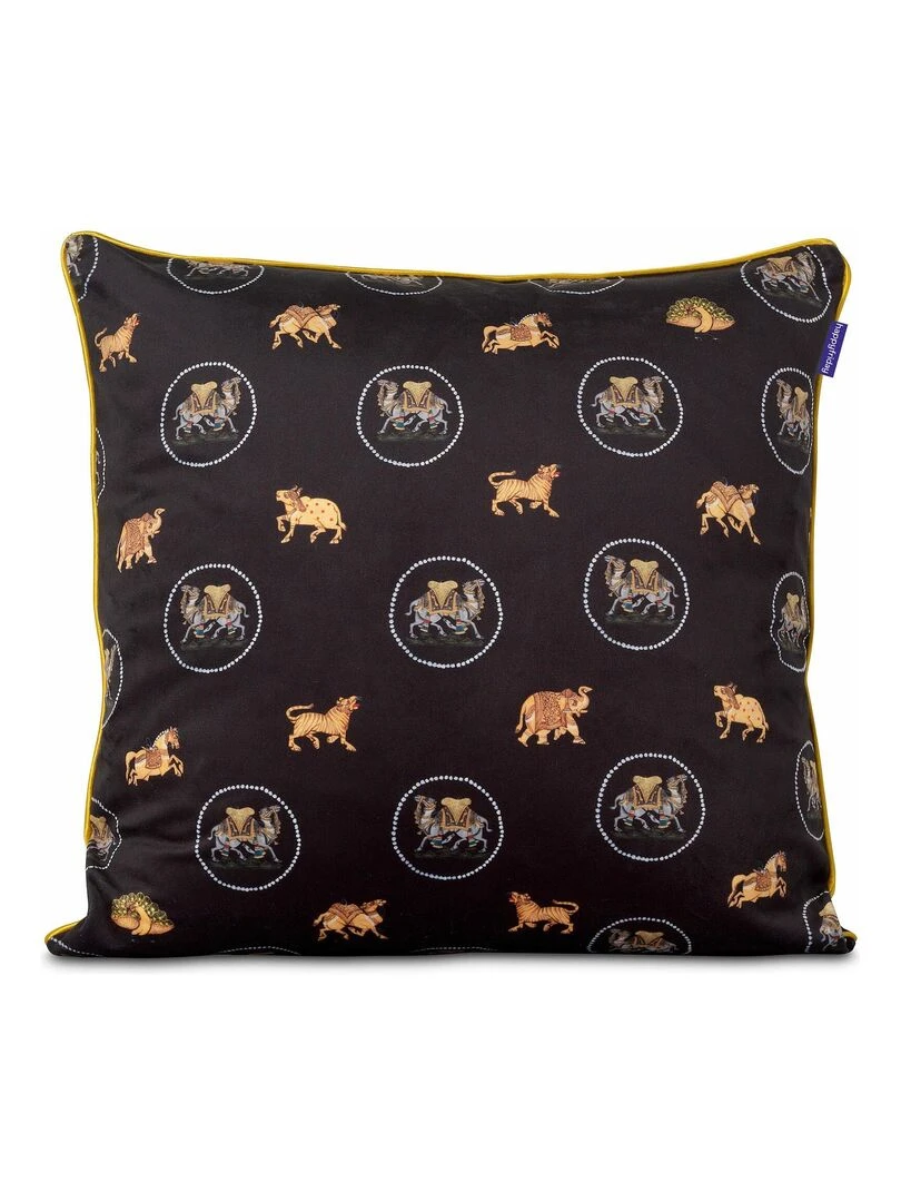 Housse de coussin décoratif Luck "Happyfriday" Blanc