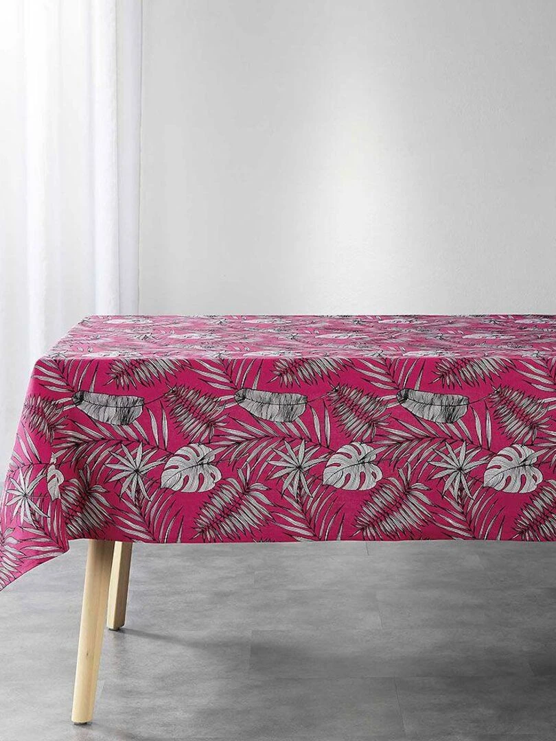 Nappe rectangulaire Puebla   Rose fushia