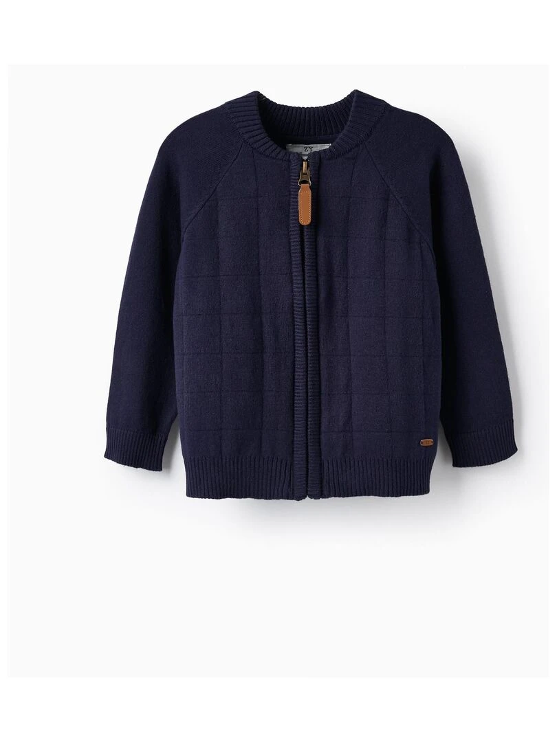 Gilet en Maille pour Bébé Garçon CÉRÉMONIE Bleu foncé
