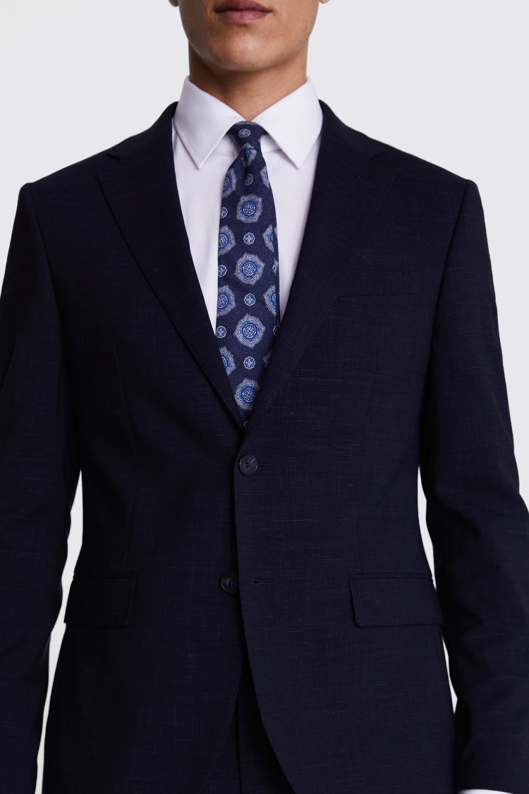 Italian Tailored Fit Blue Stripe Jacket   Buy Online at Moss