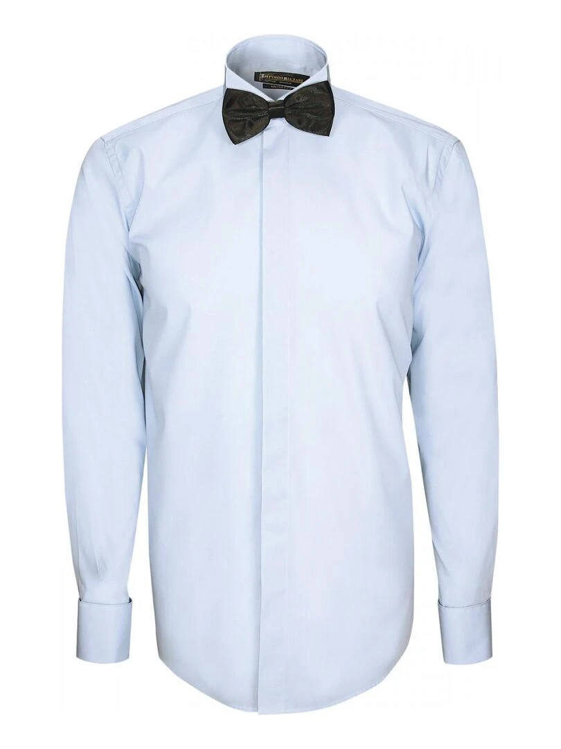 Chemise col cassé PREMIUM Bleu ciel