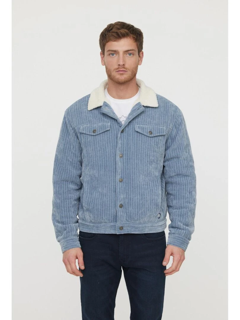 Lee Cooper Veste manches longues polyester regular FRAMY Gris Bleu