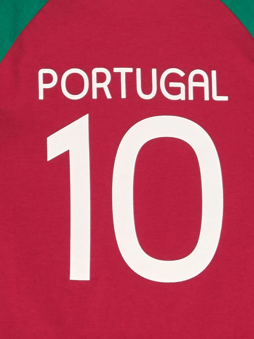 T shirt sport 'Equipe du Portugal'   Rouge