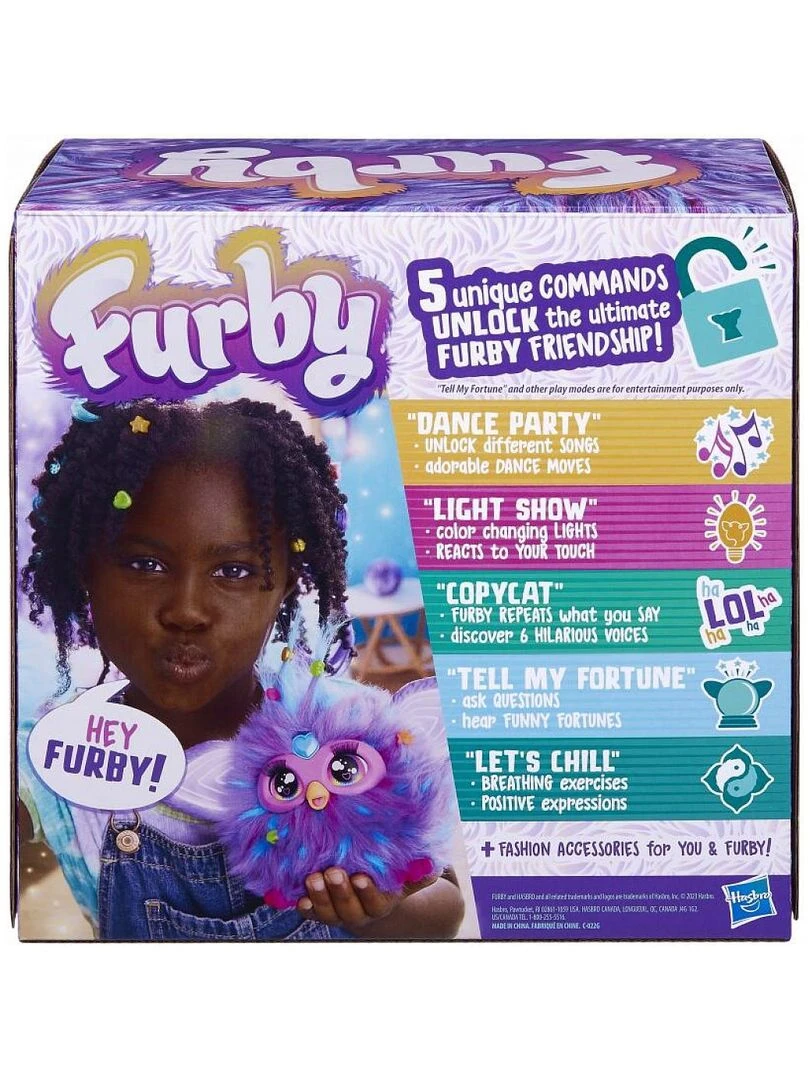 Furby violet peluche interactive   Multicolore