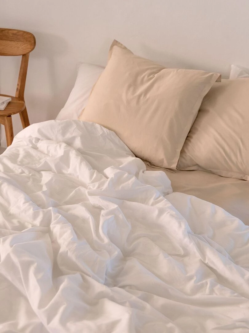 Housse de couette Basic "Happyfriday"   Blanc