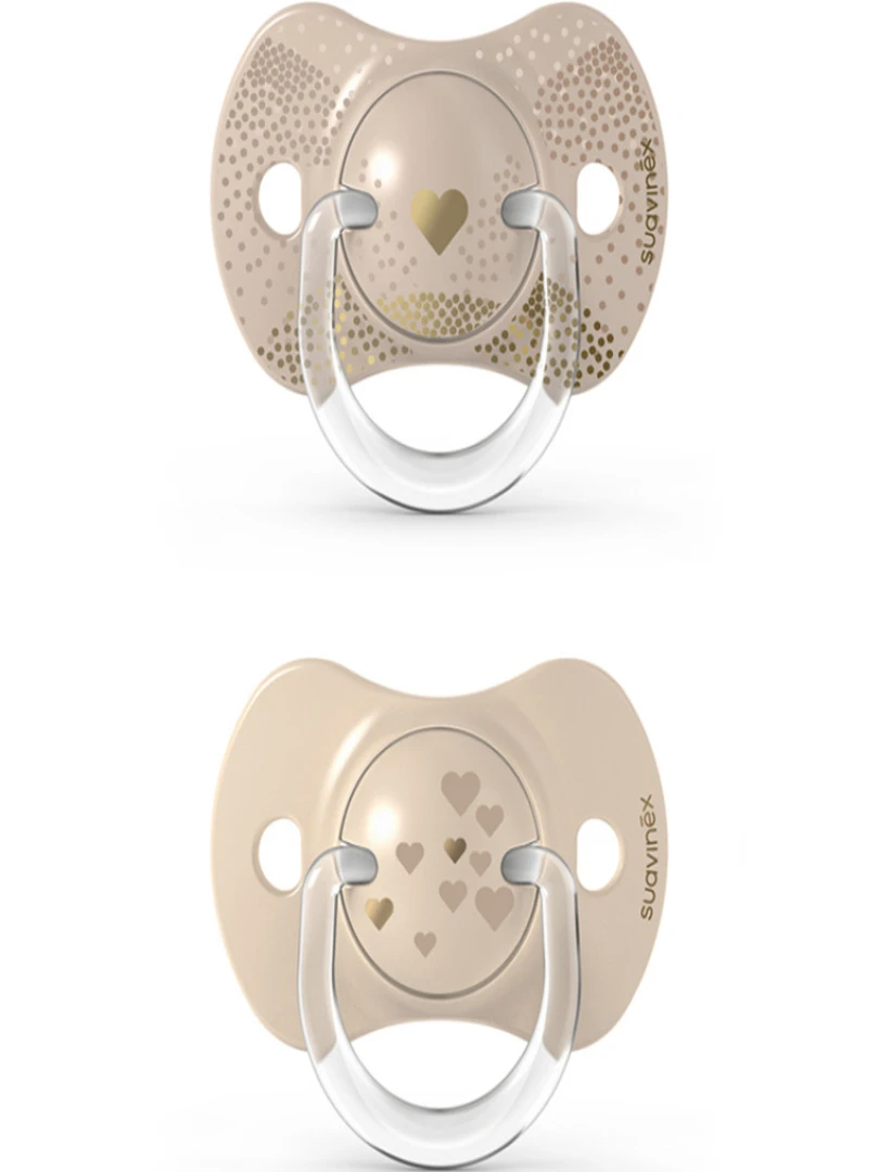 Lot de 2 sucettes symétriques SX PRO Joy doré (6 18 mois) Doré/or