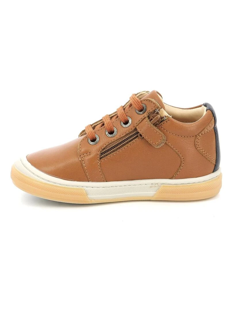 Sneakers hautes Cuir Caboat   Marron