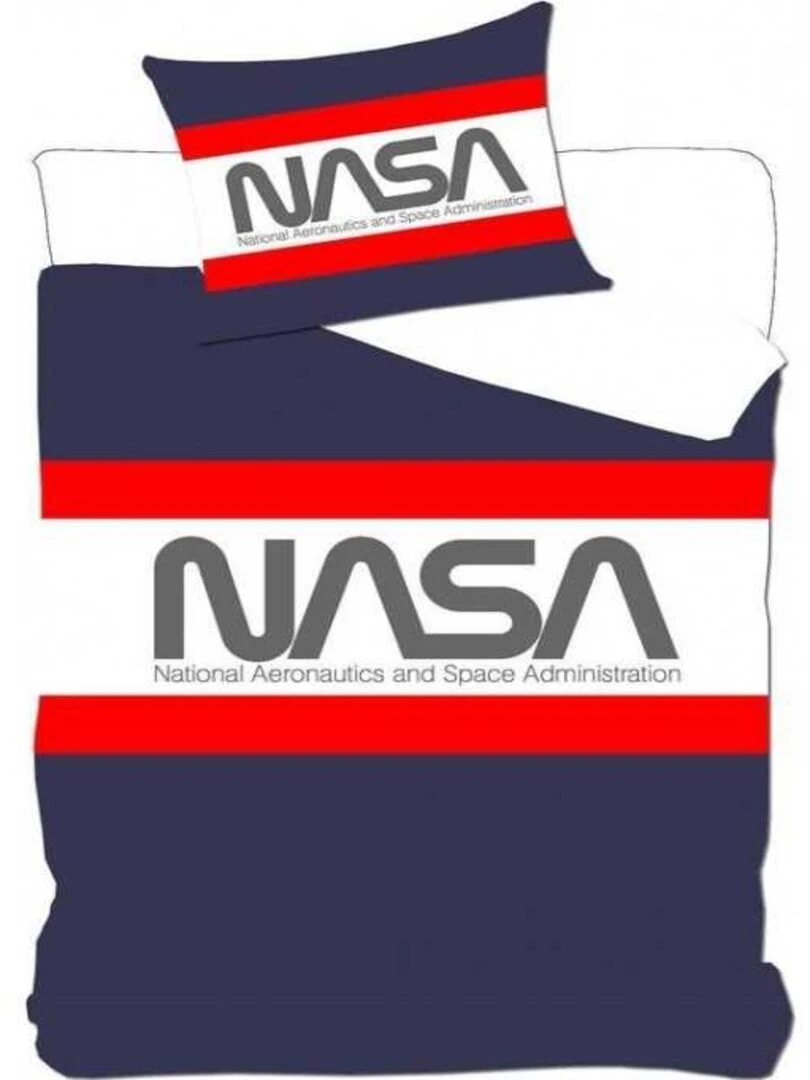 Parure de Lit Enfant Astronaute Bleu