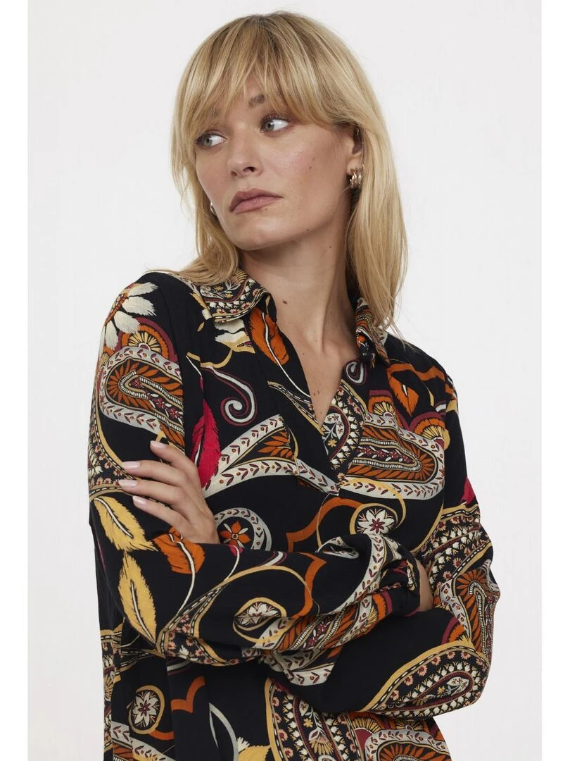 Lee Cooper   Chemise manches longues polyester regular MINDY   Noir