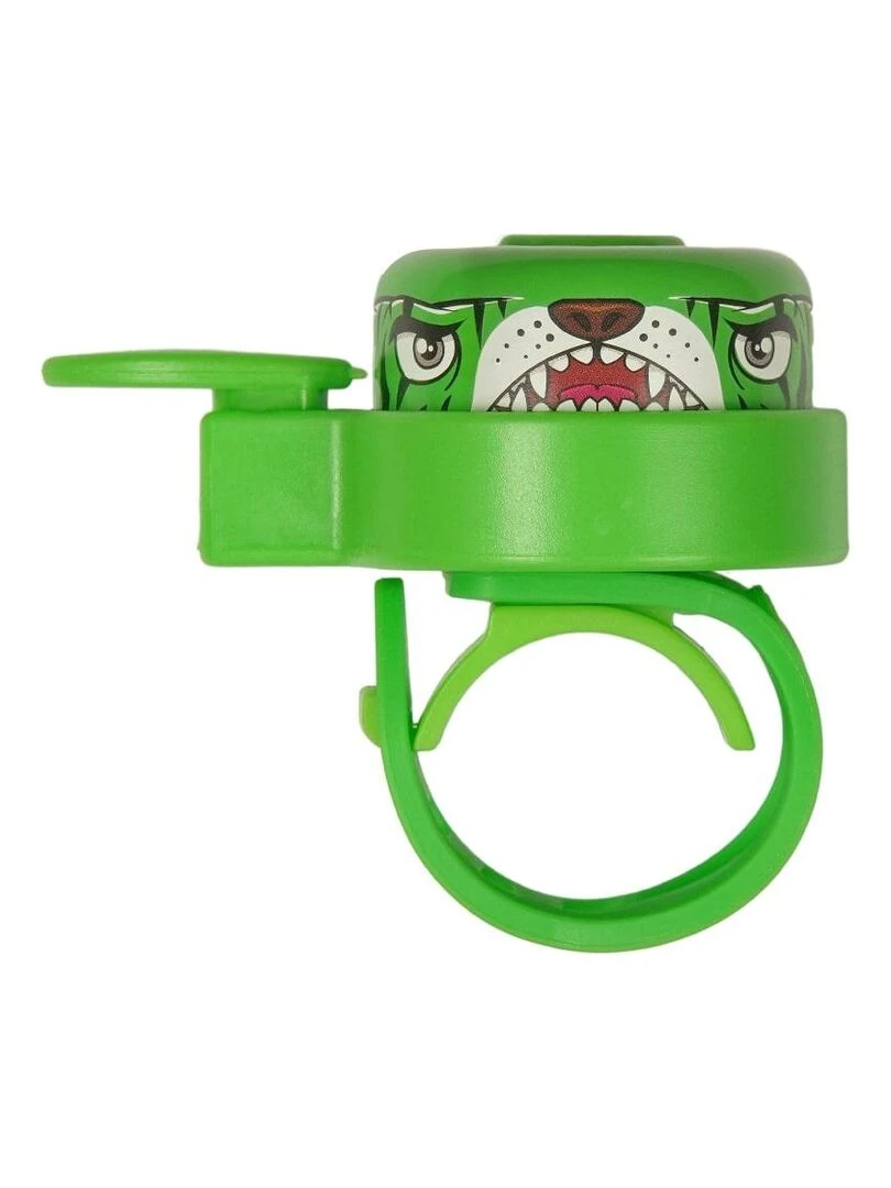 Set Crazy Safety casque de vélo pour enfants  antivol et sonnette   Tigre Vert   Vert