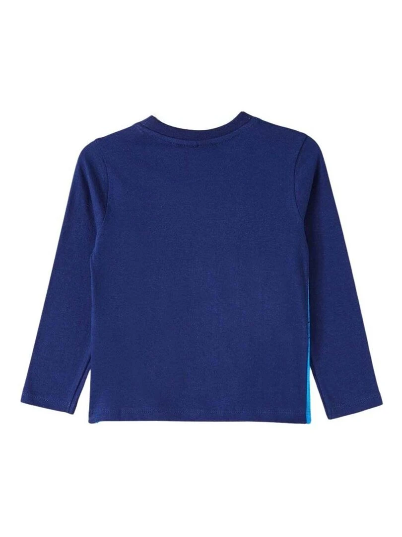 Disney T shirt garçon imprimé Spiderman en coton Bleu marine