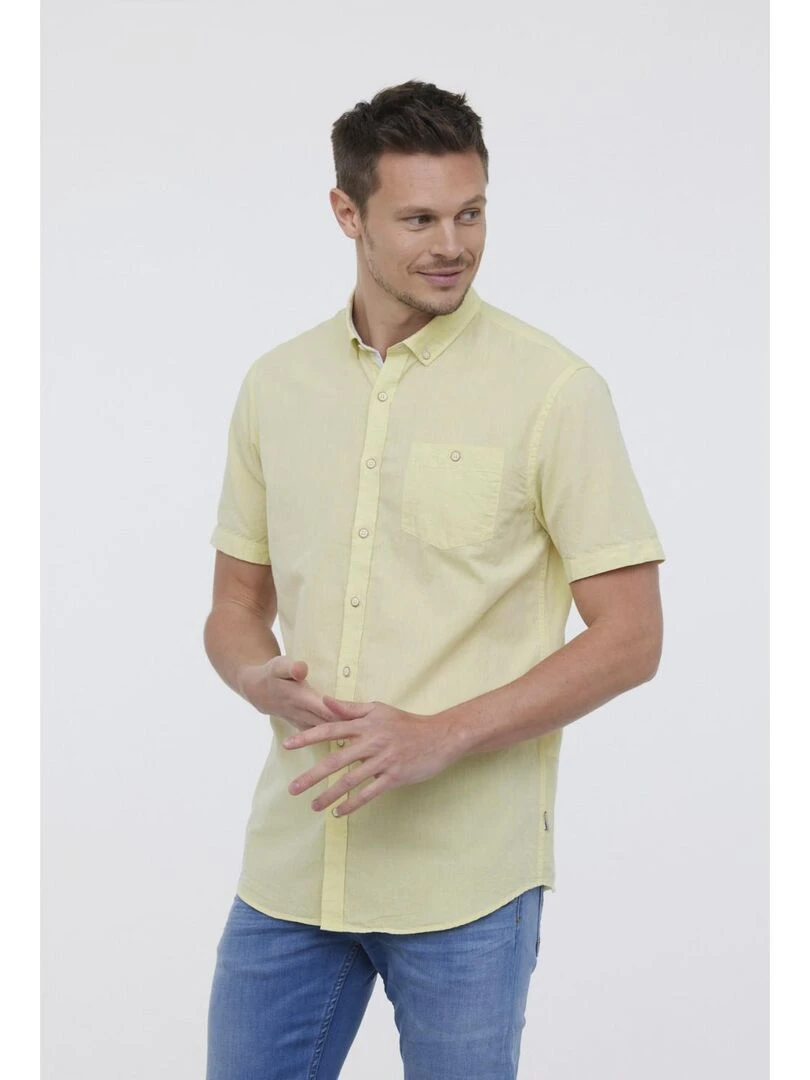 Lee Cooper   Chemise manches longues coton regular DOLANO   Jaune