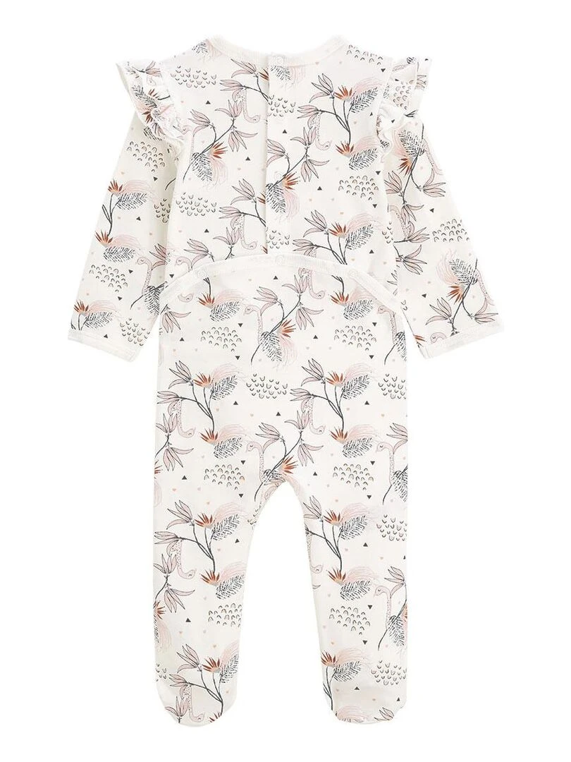 Pyjama bébé Exotic Bird Ecru