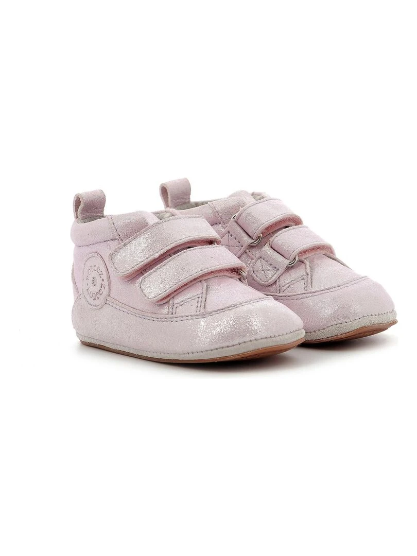 Chaussons Cuir Robycratch Rose