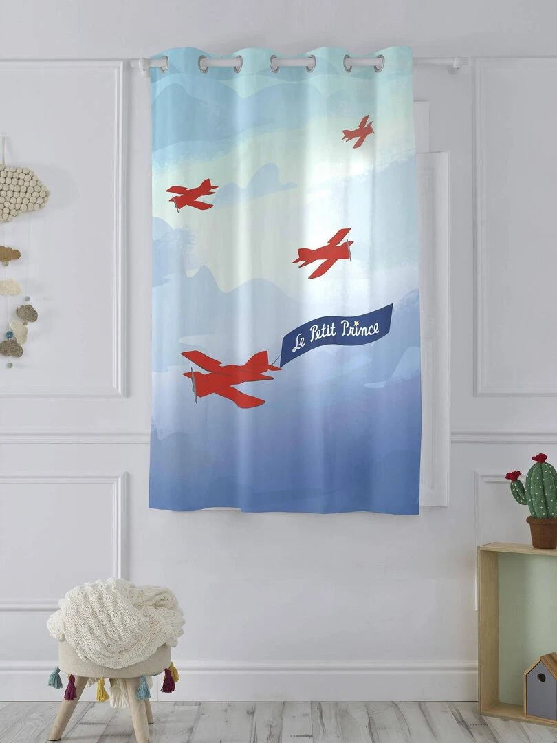 Rideau Son avion "Happyfriday" Blanc
