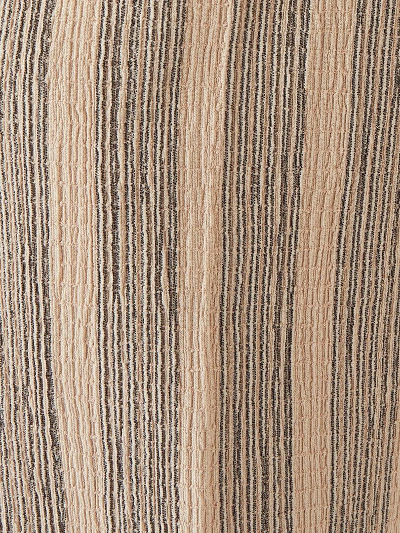 Pantalon large rayé   Damart   Beige