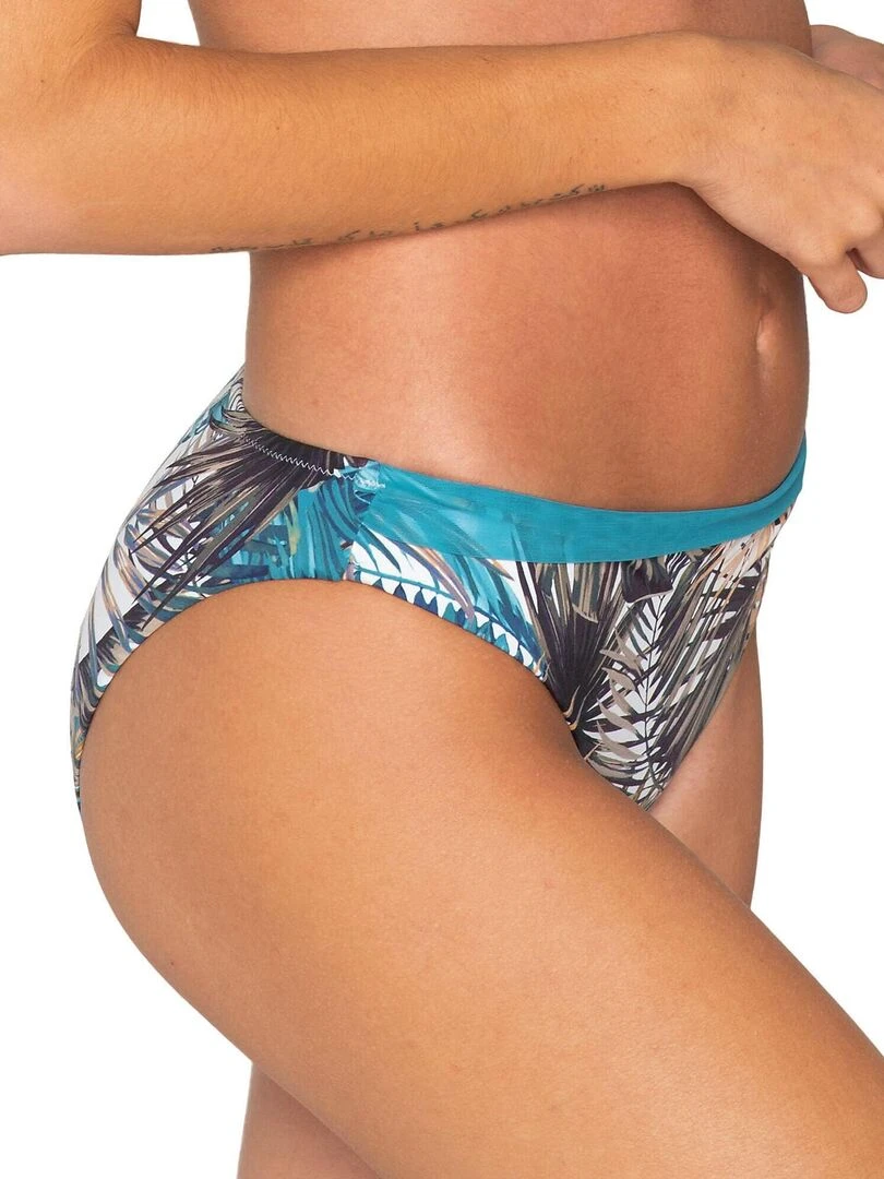 Bas maillot slip de bain Tropic   Blanc