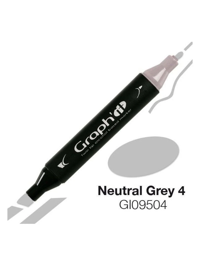 Marqueur Graph'It à double pointe   Gris neutre 4   N/A