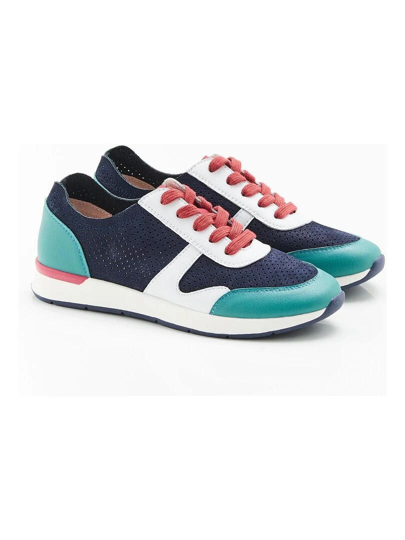 Tennis aspect nubuck légères Amortyl Damart Bleu marine
