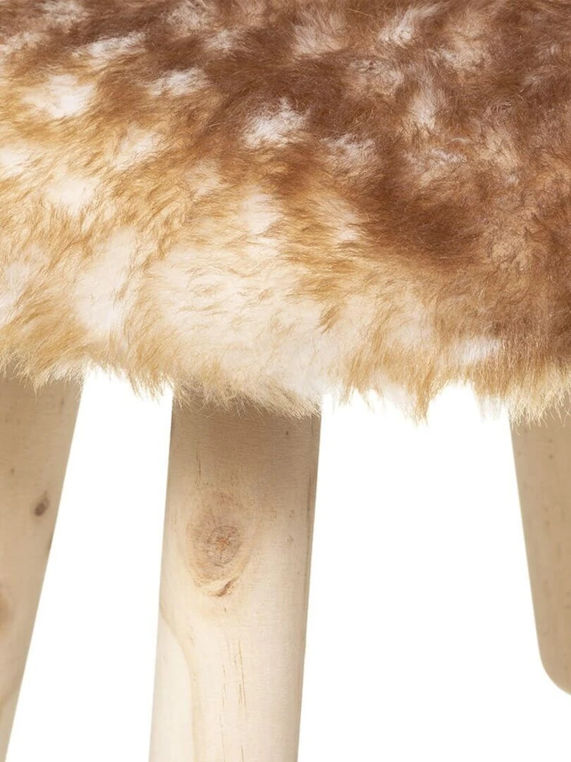 Tabouret cerf pour enfant Marron