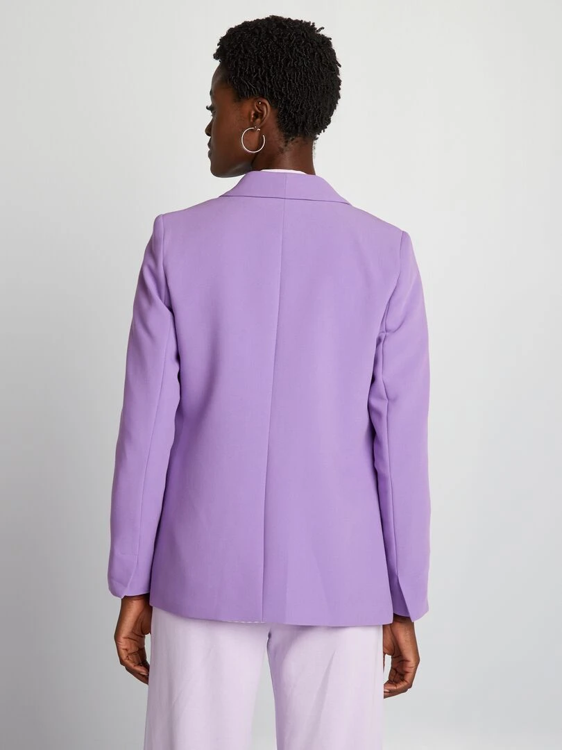 Veste blazer mi longue   Violet