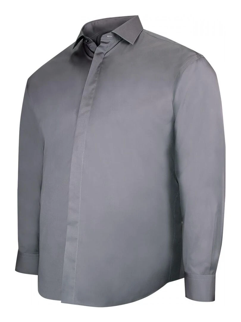 Chemise habillée gorge cachée CACHET   Gris