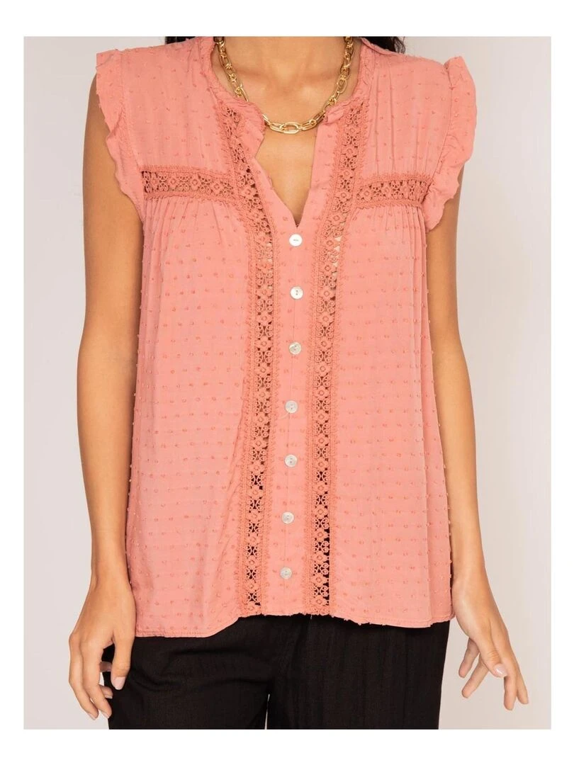 Chemise sans manches FLORIDA   Rose