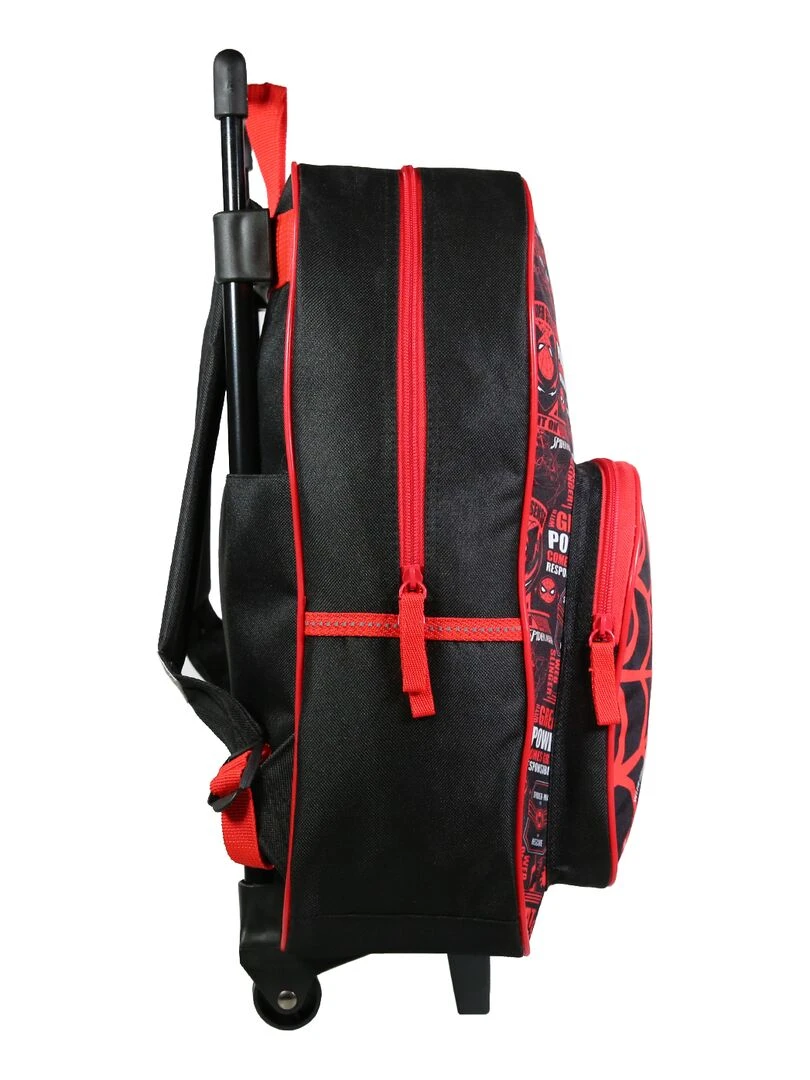 BAGTROTTER Sac à dos à roulettes Marvel Spider Man Noir Toile d'araignée   Noir